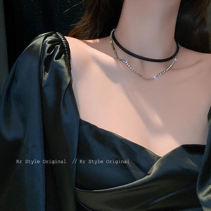 Love Heart Rivet Punk Choker Necklace - Y2K Subculture Clavicle Chain