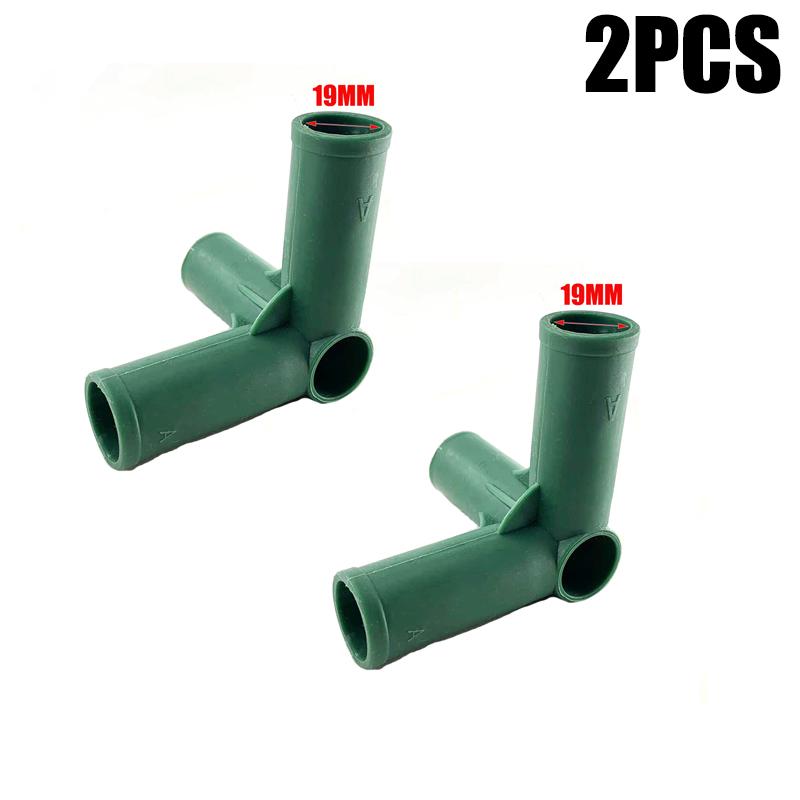 19MM Gardening Plastic Wrap Joint Tube Plug In Parts Greenhouse DIY 3Ways 4Ways Connector Bracket Frame Installation Accessories