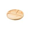 Round Wooden Divided Fruit Tray Nut Platter Food Storage Tray Fruit Snack Plate  Serving Platter