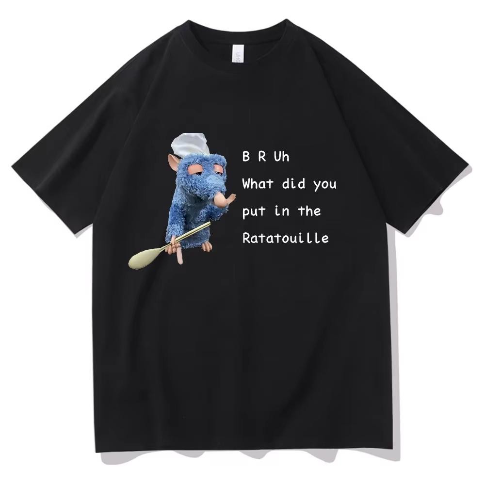 I Dont Want To Cook Anymore I Dont Want To Die T Shirts Funny Mouse Print Tshirt Unisex Harajuku Hip Hop Short Sleeve Tee Shirt