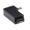 2 шт. 90 градусов микро левый и правый угол USB-переходники с разъемом «папа-мама» зарядное устройство