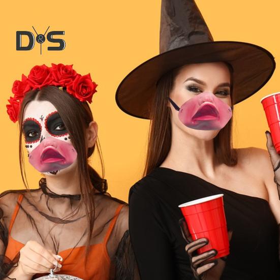 Маска на Хэллоуин из латекса, забавная маска на пол-лица, дышащая, реалистичная, ужасная маска для костюмированной вечеринки, косплей