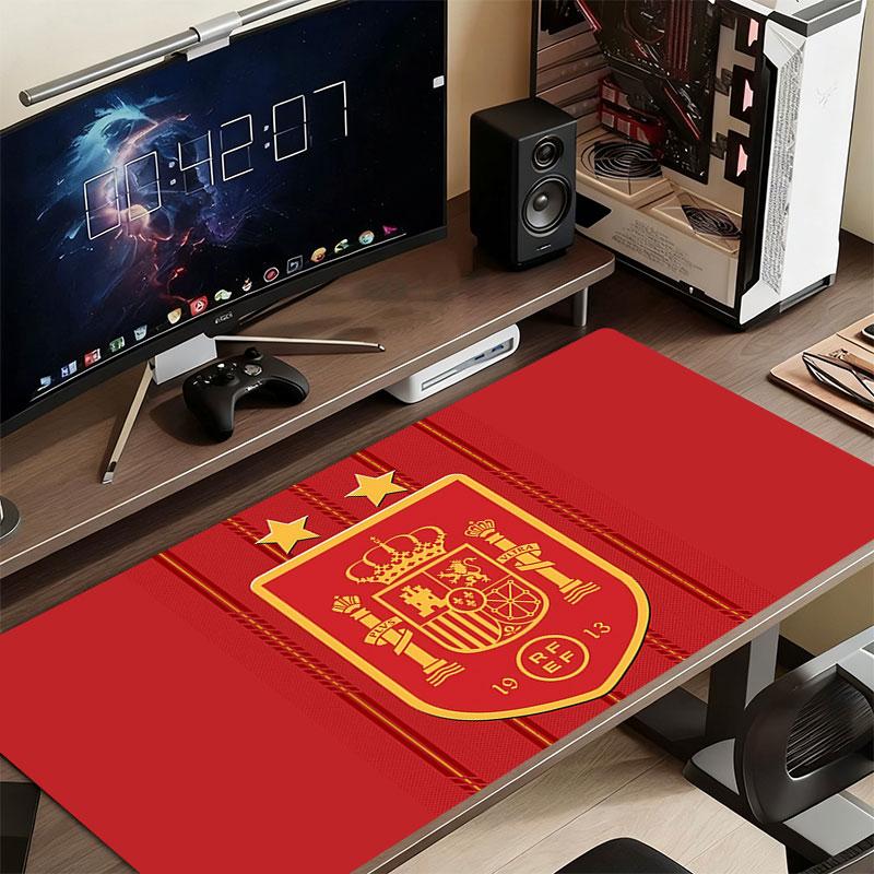 Spain Mouse Pad, Large Gaming Desk Mat, Non-slip XXL Mousepad for Laptop & Tablet, Mini PC Playmat with Stitched Edges