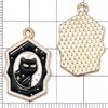 Черные Сплавные Подвески Хэллоуин Мультяшный Кот, 8 Штук, для DIY Украшений
