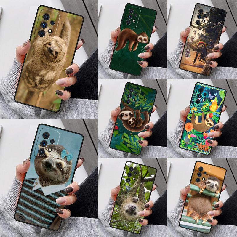 Baby Sloth Phone Case For Samsung Galaxy S25 S23 S30 S8 S21 S20 FE S24 S22 Note 10 20 S8 Plus lite Ultra