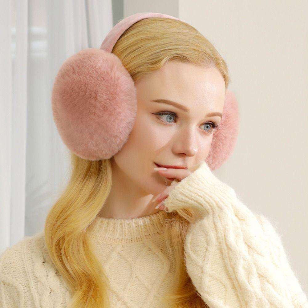 Thicken Foldable Earmuffs Folding Winter Ear Cover Fashion Plush Earmuffs Outdoor