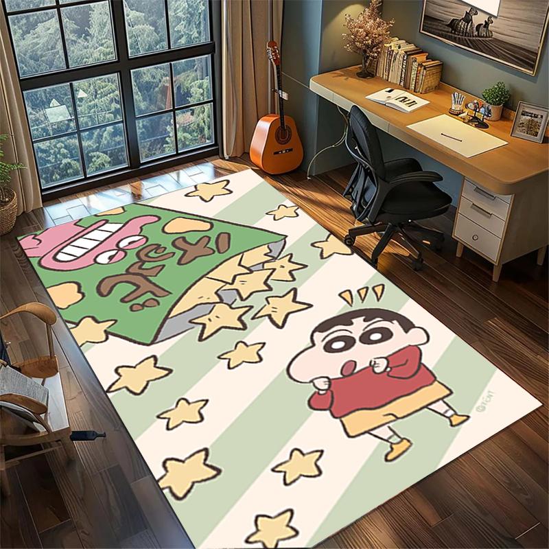 Crayon Shin-chan Cute Area Rug Non Slip Washable Large Carpet Bedroom Gamer Room Decor