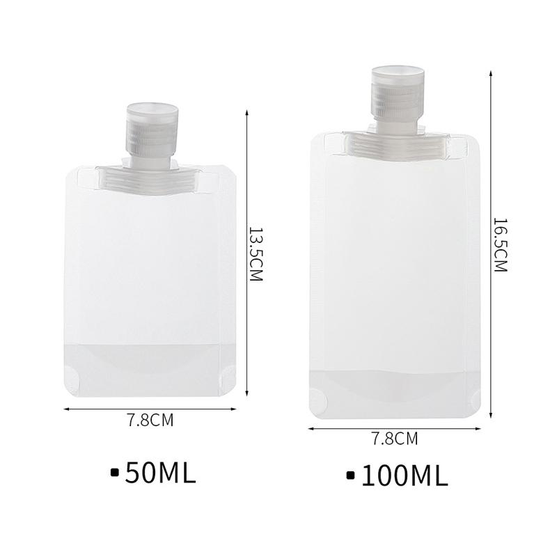 30/100 мл Дорожный дозатор для лосьона Многоразовые пакеты для шампуня Жидкий герметичный многоразовый контейнер для хранения косметической упаковки