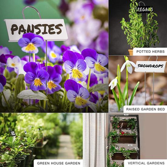 15Pcs Plant Label Stakes Wide Application Rust-proof Water-Proof Not Easy To Deform Reusable Plant Labeling Stand