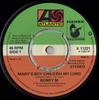 7-дюймовая пластинка BONEY M.  Мальчик Марии О мой Господь K11221 Atlantic 1978 Великобритания Танцевальная Электроника Б/у