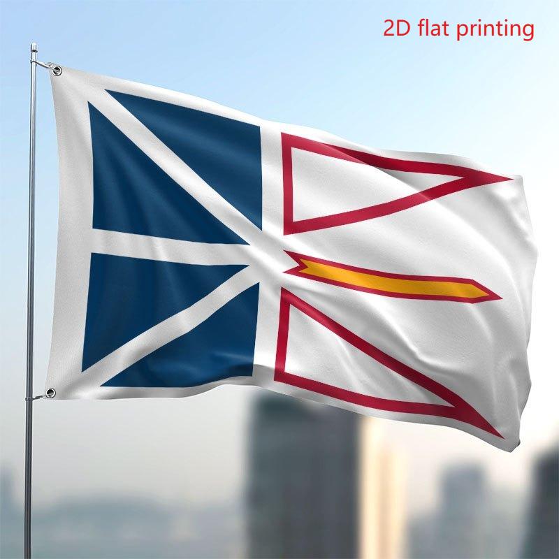 2D Flat, 2D Flat - 2D Flat - 2D Flat 1pc Multi-size Optional Newfoundland and Labrador Flag, Room Decoration, Study, Bedroom, Party, Gifts for Men and