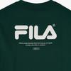 Fila Футболки Унисекс Темно-зеленые С круглым вырезом Умеренный прямой крой FS2RSH2103XDGR