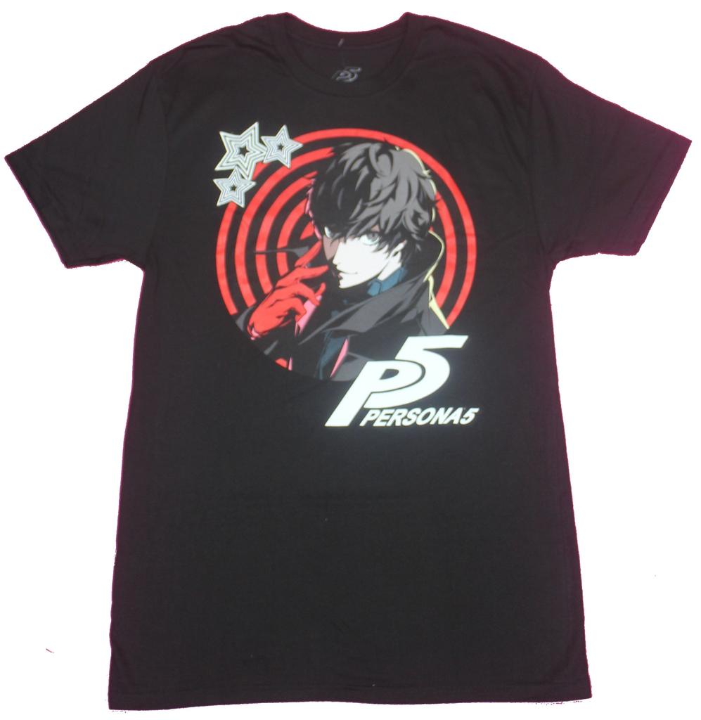 Persona 5 Mens T-shirtJoker Hand Up Target Image