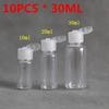 10/20/50PCS Plastic Empty Bottle Travel Lotion Liquid Bottles Dispenser Sample Flip Cap 5/10/20/30 ML