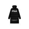 Logo Print Mid-Length Hooded Down Jacket Men Outerwear Black F11M149910F-BK