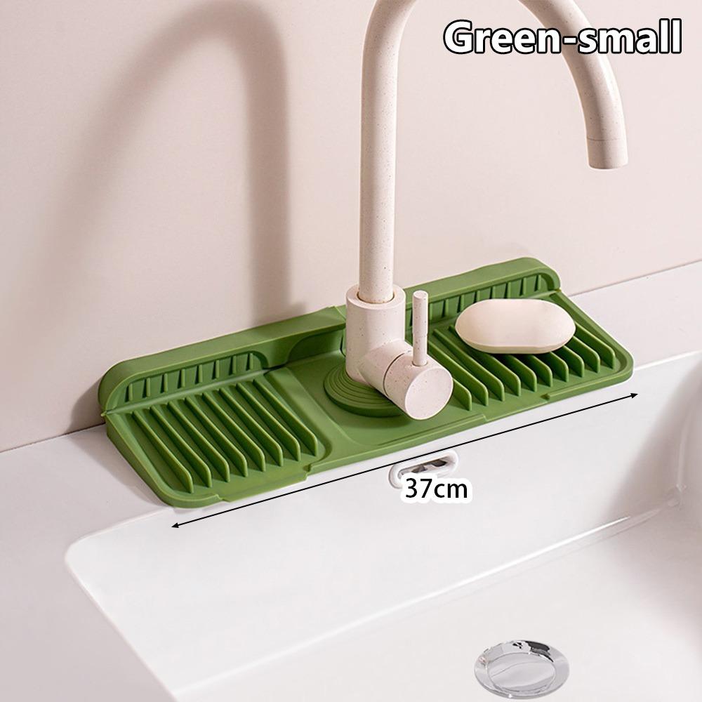 1Pcs Silicone Quick-drying Sink Mat Drying Pad Splash Guard  for Bathroom Kitchen Sink Faucet