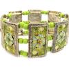 [E5828] - Green 'Aliénor' Designer Bracelet