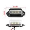 2Pcs 12V LED Number License Plate Light For Car Boats Motorcycle Automotive Aircraft RV Truck Trailer Exterior Lamps Lights