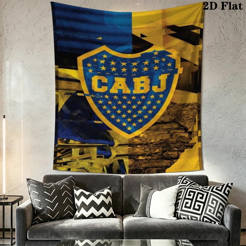 Boca Juniors Wall Tapestry Aesthetic Wall Hanging Printed Fabric Blanket Decorative Tapestries for Bedroom Living Room Home Decor
