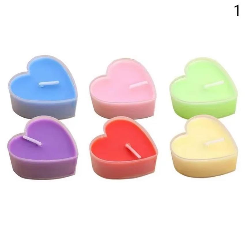 1 Pcs Candles Scented Creative Heart Shaped Valentine's Day Gift Romantic Marriage Paraffin Wax Candles Wedding Accessories
