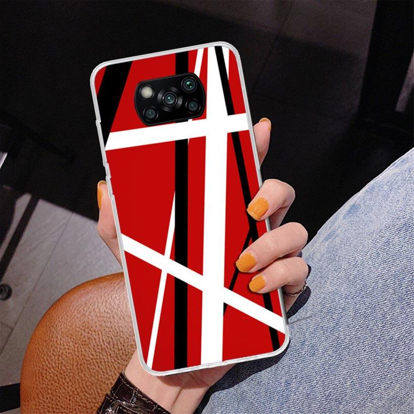 Eddie Van Halen Graphic Guitar Phone Case For Xiaomi Poco X7 X6 X5 Pro F7 Ultra Redmi 15C 15 13C 13 12C 12 10 10A 10C 9 9A 9C 9T