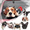 (MNGF) 3D Dog Crack Sticker PVC Plastic Sticker Car Window Decal Laptop Funny Decals