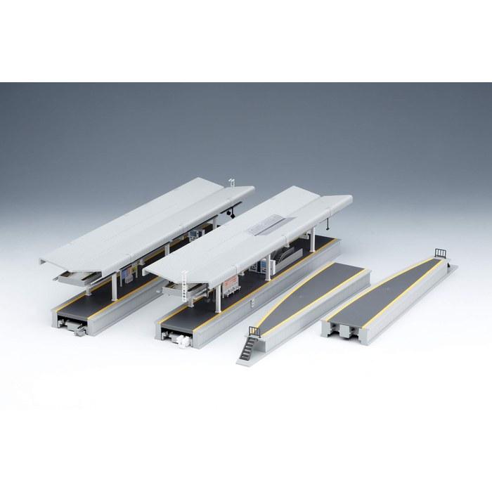 KATO N Gauge Suburban Home DX Island Platform Set 23-160, Gray, 896mm