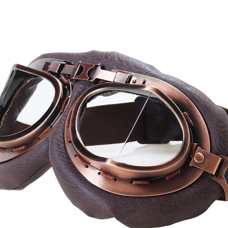 Retro Harley Style Motorcycle Goggles: Windproof & Sandproof Off-Road Protective Eyewear