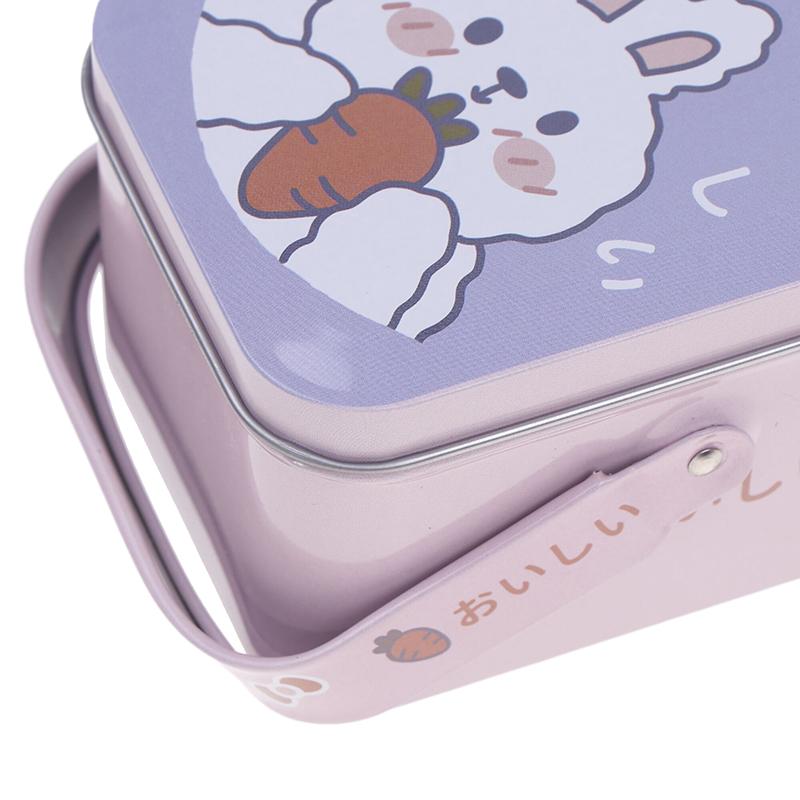 Рождественская жестяная коробка для печенья, подарочная упаковка, банка для конфет, контейнеры для хранения мультфильмов, сладкие праздничные принадлежности с ручкой