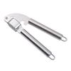 Garlic Press Heavy Duty Stainless Steel Mincer Tool Large Chamber Crushes Garlics Nuts Ergonomic Handle Kitchen Gadget for Easy Cooking