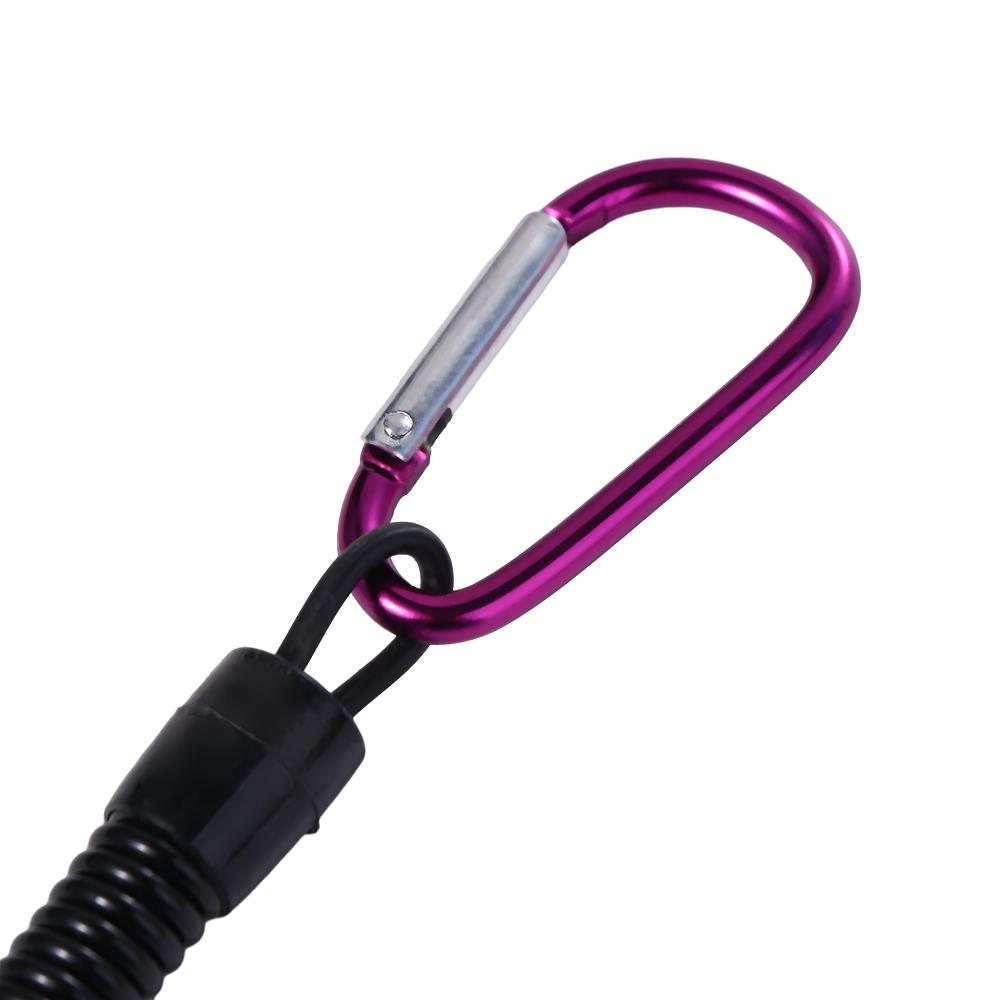 Outdoor Key Chains Spring Key Cord Spring Elastic Rope Fishing Lanyards Anti-lost Phone Keychain