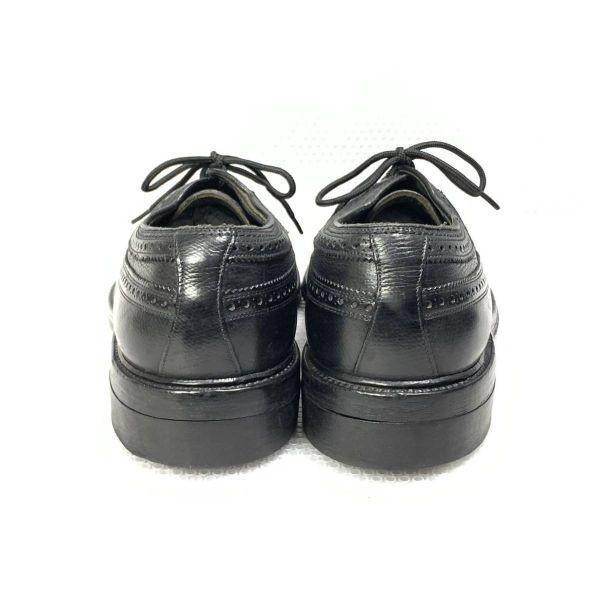 70s-80s Vintage/FREEMAN/Long Wingtip Business Shoes/7E/25.5cm/Black/(USED)