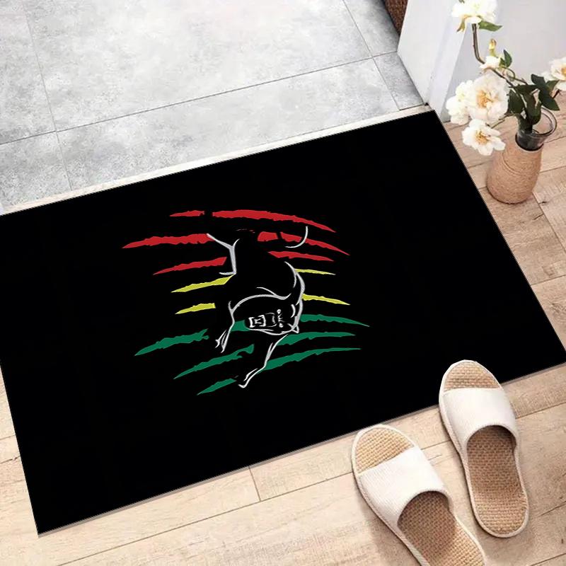 panthers Polyester Carpet, Soft Indoor Mat for Office Chair, Living Room, Computer Desk - Decorative Home Office Rug Design