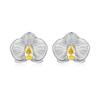 WOSTU 925 Sterling Silver Mini Flower Butterfly Bird Bee Stud Earrings Rainbow Moonstone Kitty Cat Ear Studs Girl Party Jewelry