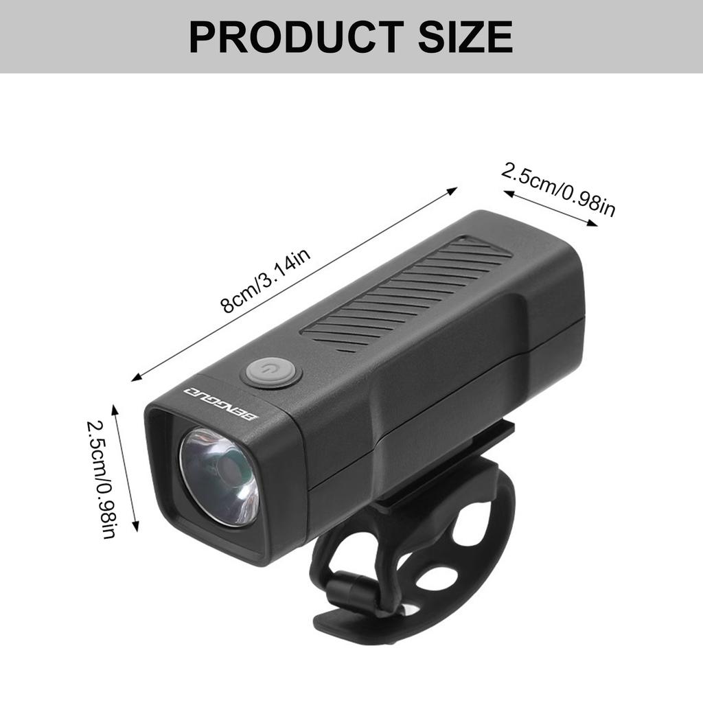 Bright LED Rechargeable Bike Light 4 Light Modes Waterproofs Road Bicycles Light Front Headlight Easy To Install