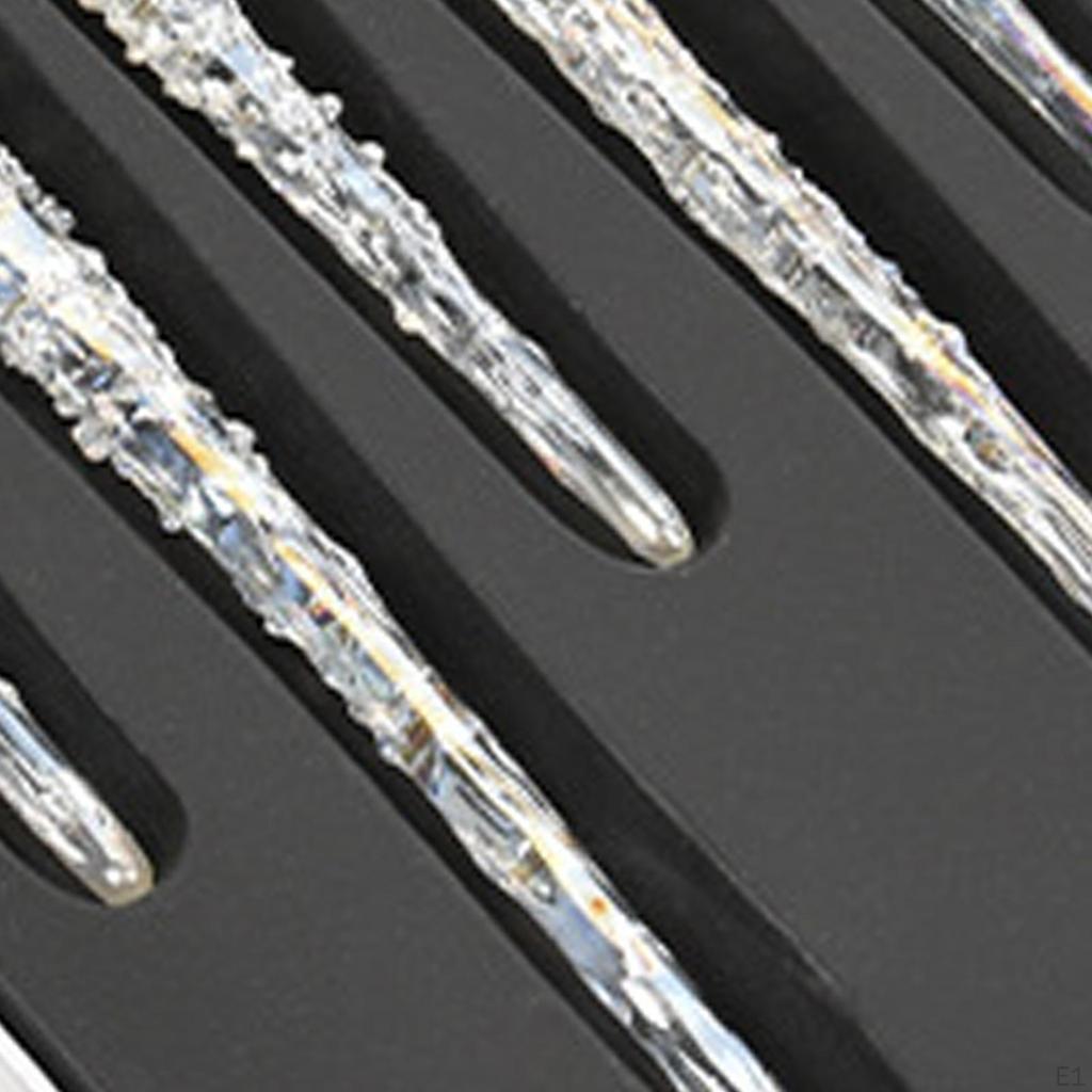 6x Стеклянный сосулька, украшение, подвеска, прозрачный, сделай сам, украшения для рождественской елки для фестиваля