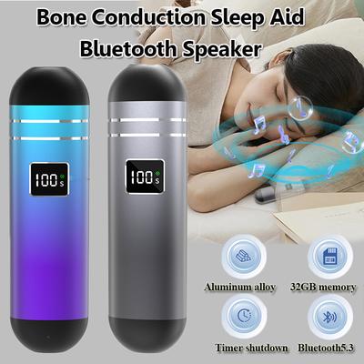QY09 Под подушку для сна Bluetooth-динамик Мини-саундбар с костной проводимостью Музыкальный плеер Поддержка отключения по времени Встроенная карта TF на 32 ГБ