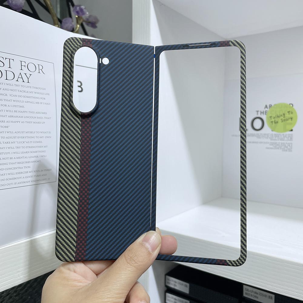 YTF-carbon настоящий чехол из углеродного волокна Для Samsung Galaxy Z Fold 6 чехол Арамидное волокно Ультратонкий противоударный чехол для телефона Z Fold 5