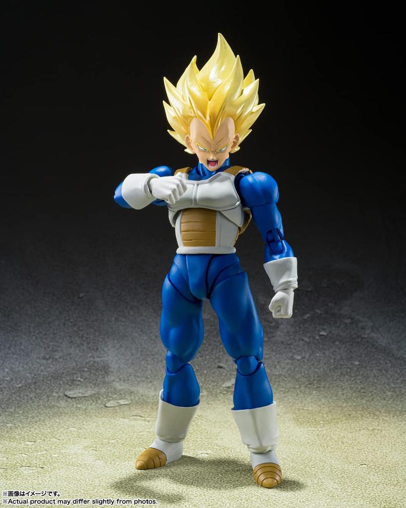 TAMASHII NATIONS Dragon Ball Z Super Saiyan Vegeta Super Saiyan 135mm PVC ABS Painted Action Figure S.H.Figuarts -Awakening Blood- Approx. &