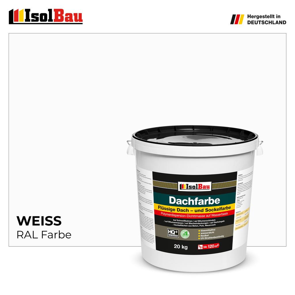 IsolBau Roof Paint Dachfarbe White 20