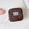 Polka Dot Sanitary Napkin Storage Bag Large Capacity Lipstick Key Portable Cosmetic Bag  Student