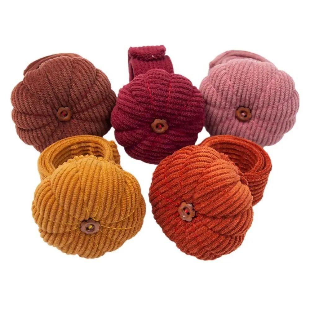Pumpkin Shaped Wrist Pin Cushion With Elastic Wrist Belt Needle Pillow Needle Cushion Needlework