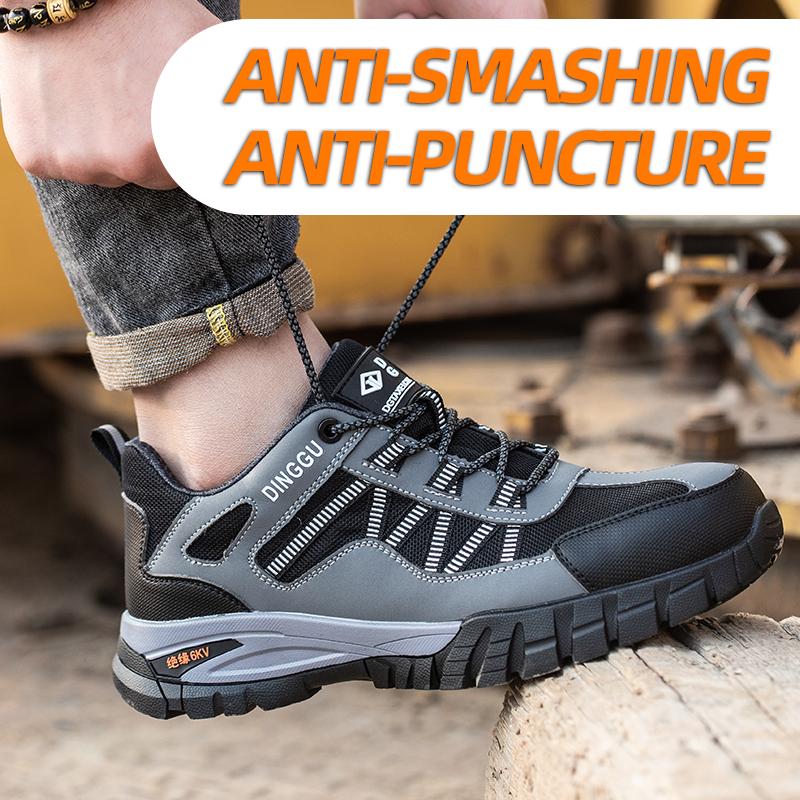 Рабочая защитная обувь с изоляцией 6 кВ, мужские неразрушимые защитные ботинки от ударов и проколов, рабочие кроссовки