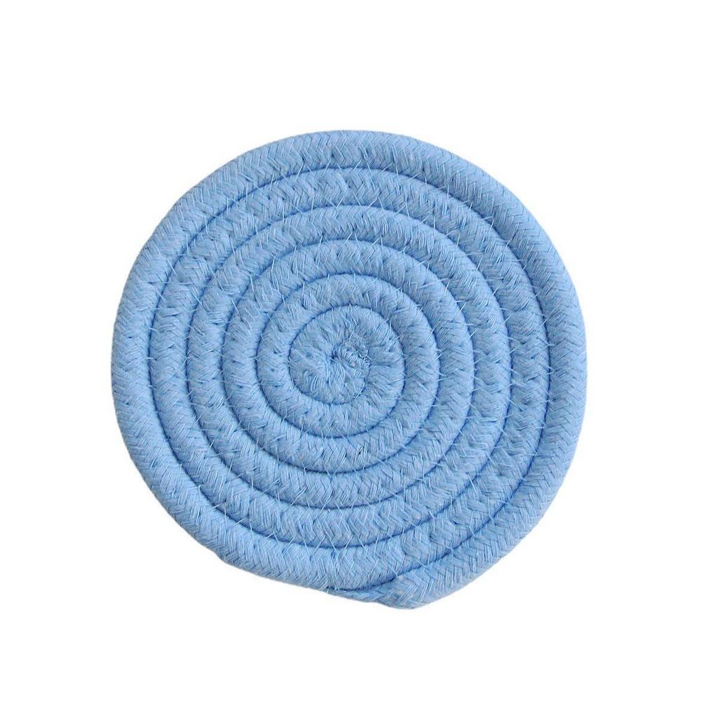 Хендмейд Подставки из термостойкого хлопкового шнура в скандинавском стиле – Толстые плетеные подкладки