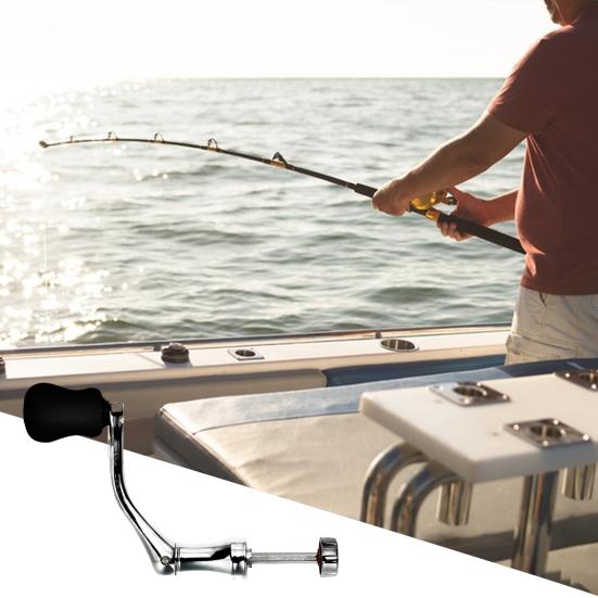 Fishing Reel Rocker Arm Heavy Duty Metal Universal Spinning Baitcasting Reel Power Handle Grip Replacement Parts Fishing Accessories