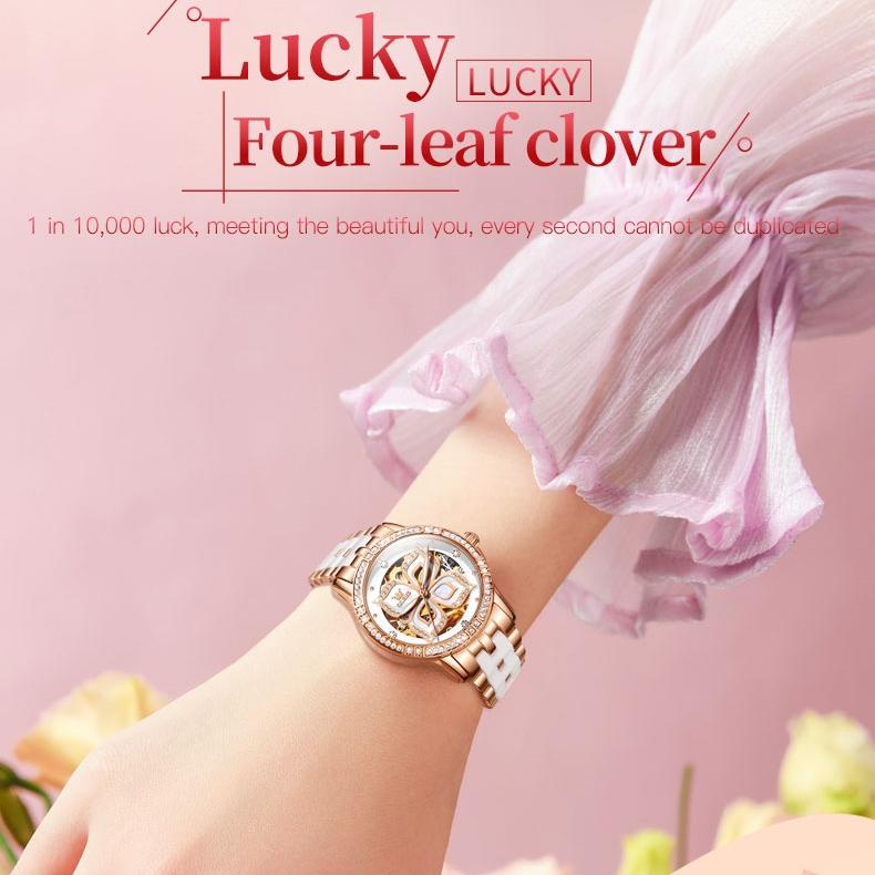 OLEVS New Watch Automatic Mechanical Expression Gift Women's Watch Women's Watch