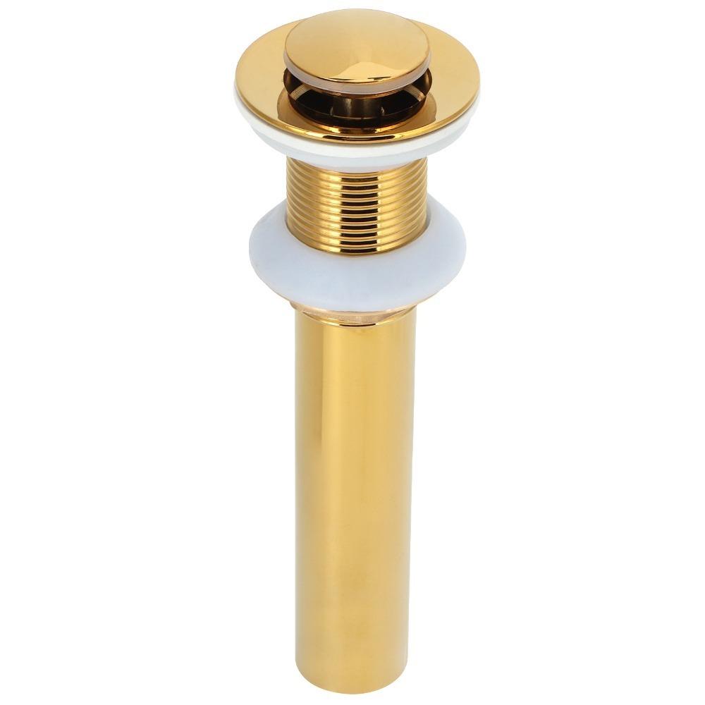 Push Bounce Basin Drain Stopper Gold Drain Stopper Anti Clog Sink Drain Home Bathroom