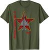 Vintage Cyrillic Soviet MiG21 Fishbed Fighter Jet TShirt 100 Cotton ONeck Short Sleeve Summer Casual Unisexs Tshirt Size S3XL