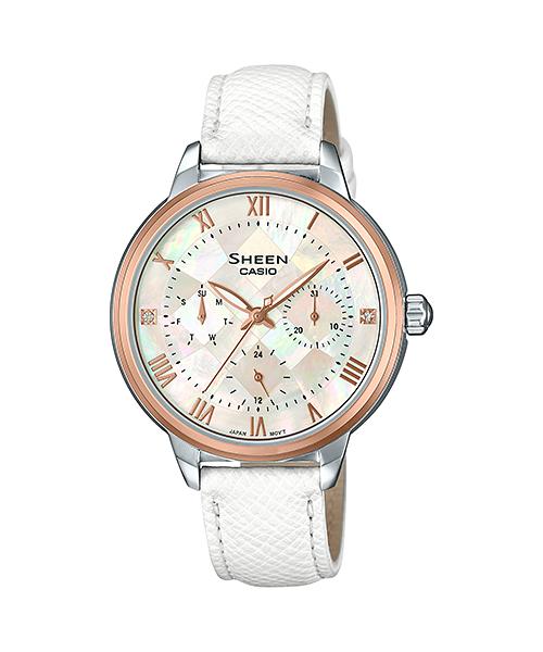 Casio Men's Stainless Steel 50M Water Resistant Analog Quartz Watch SHE-3057PGL-7A