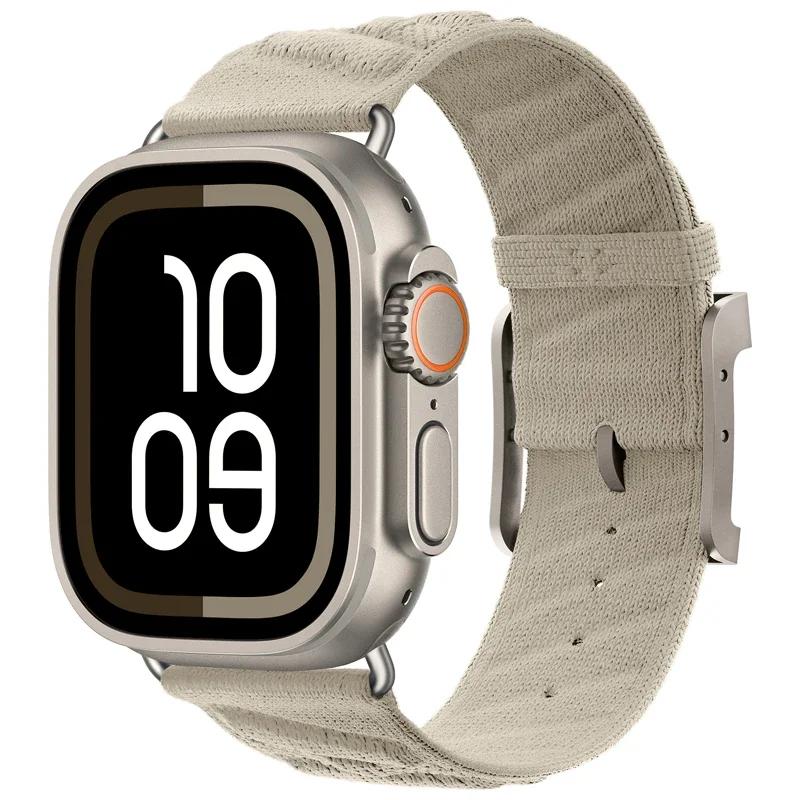 Ремешок из нейлона цвета «Ночной синий» для Apple Watch Ultra 2 1 49 мм 10 46 мм 42 мм 9 8 7 45 мм 41 мм Браслет iWatch Series 6 5 4 SE 44 мм 40 мм Ремешок